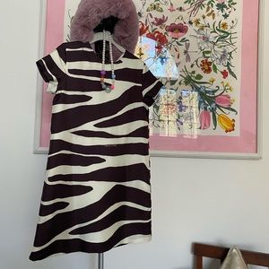 Rare girls silk Sail to Sable shift dress.